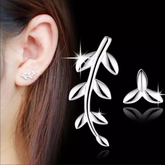 Sterling Silver 925 Stud Earrings - Picture 3 of 5